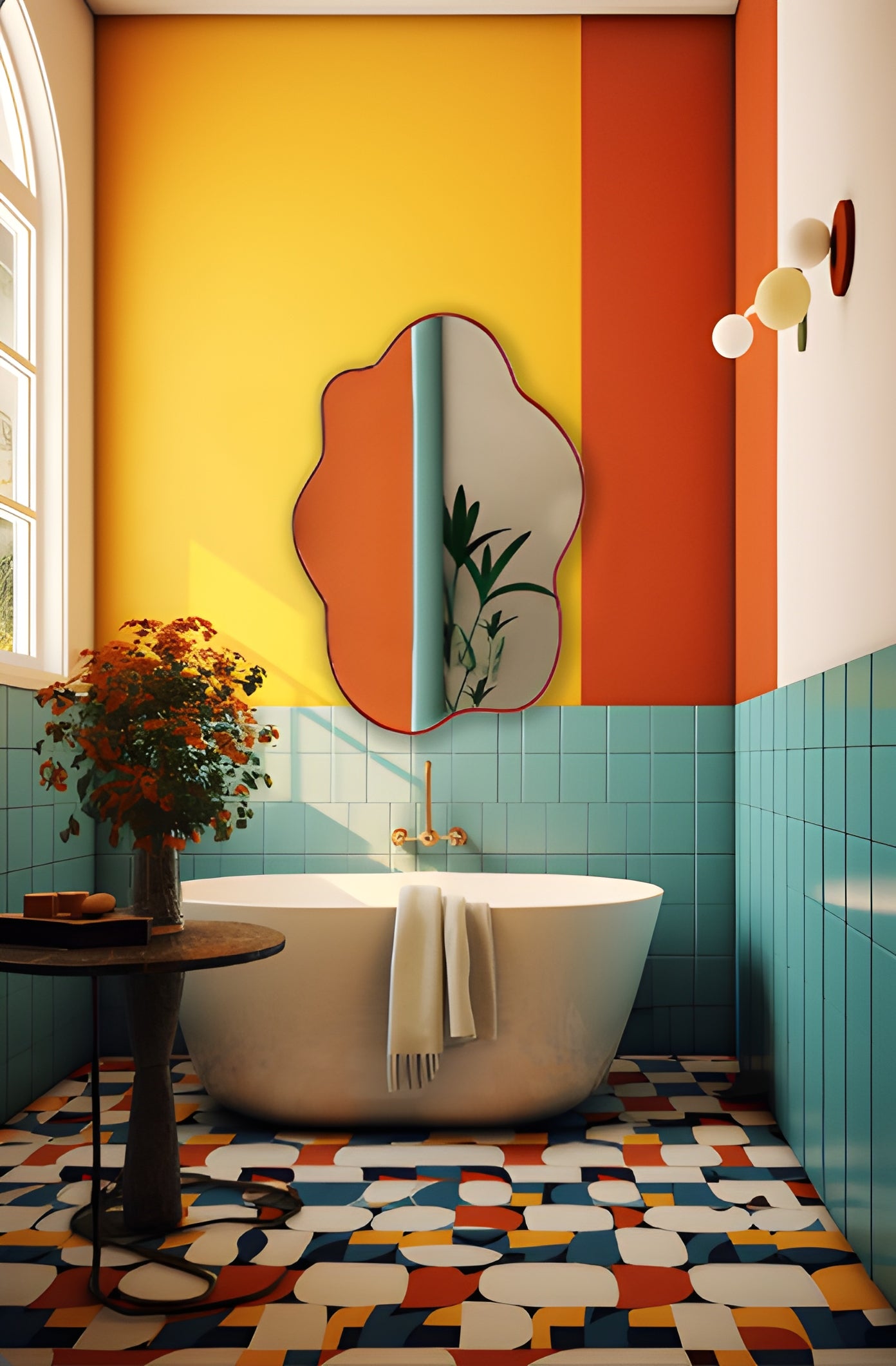 Organic Wave Wall Mirror (MM033)
