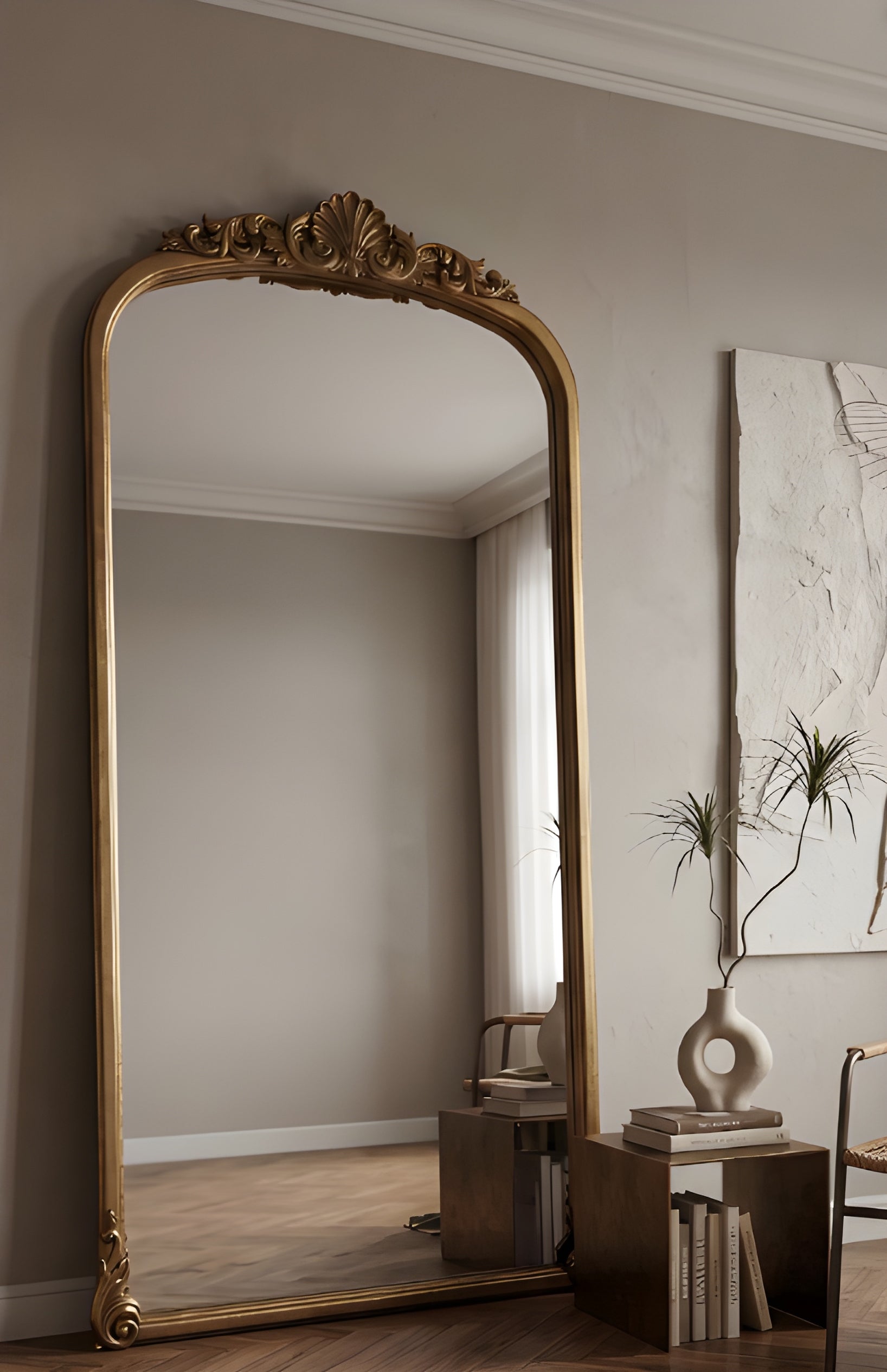 Baroque Arched Wall Mirror (BM008)