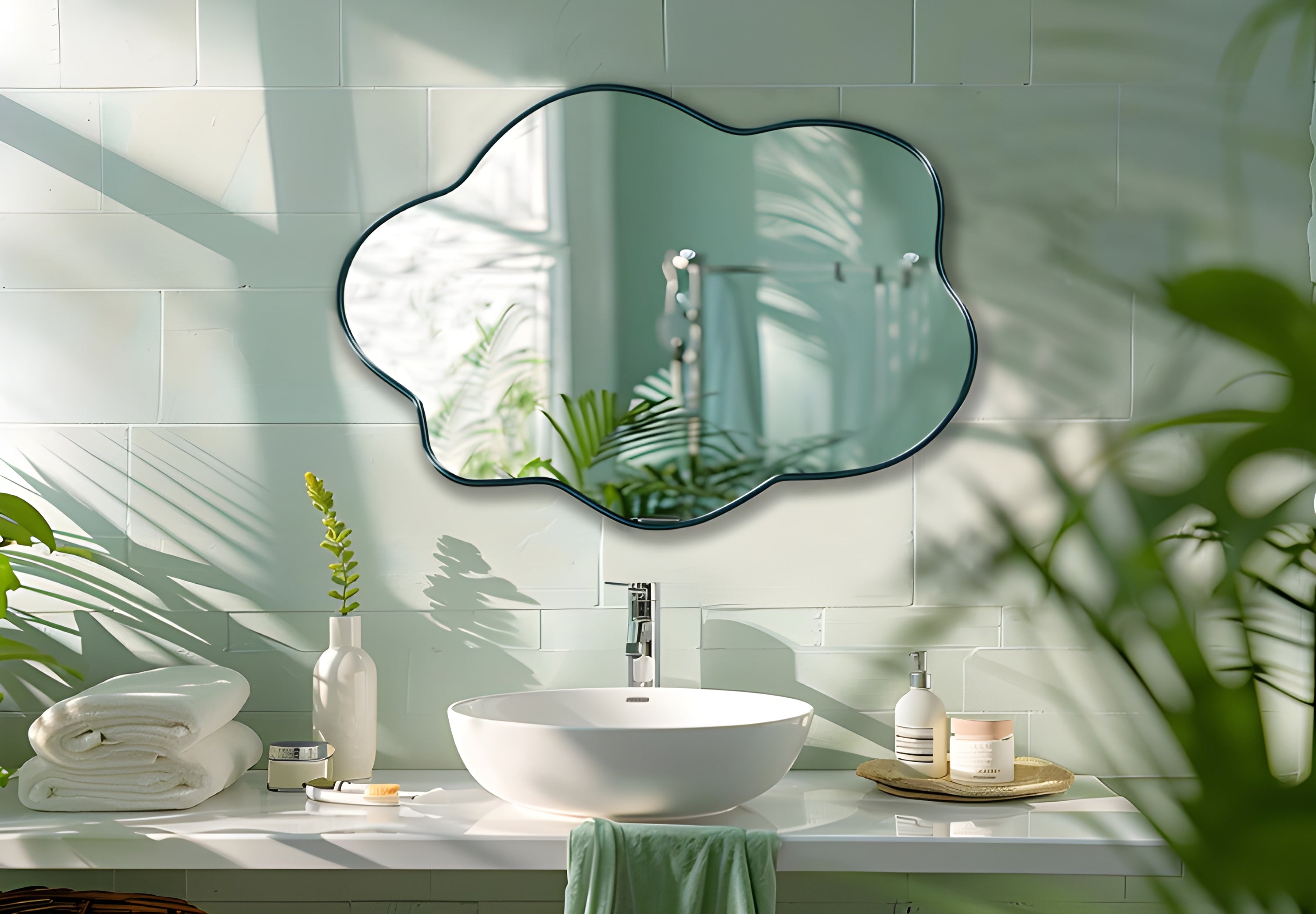 Organic Wave Wall Mirror (MM033)