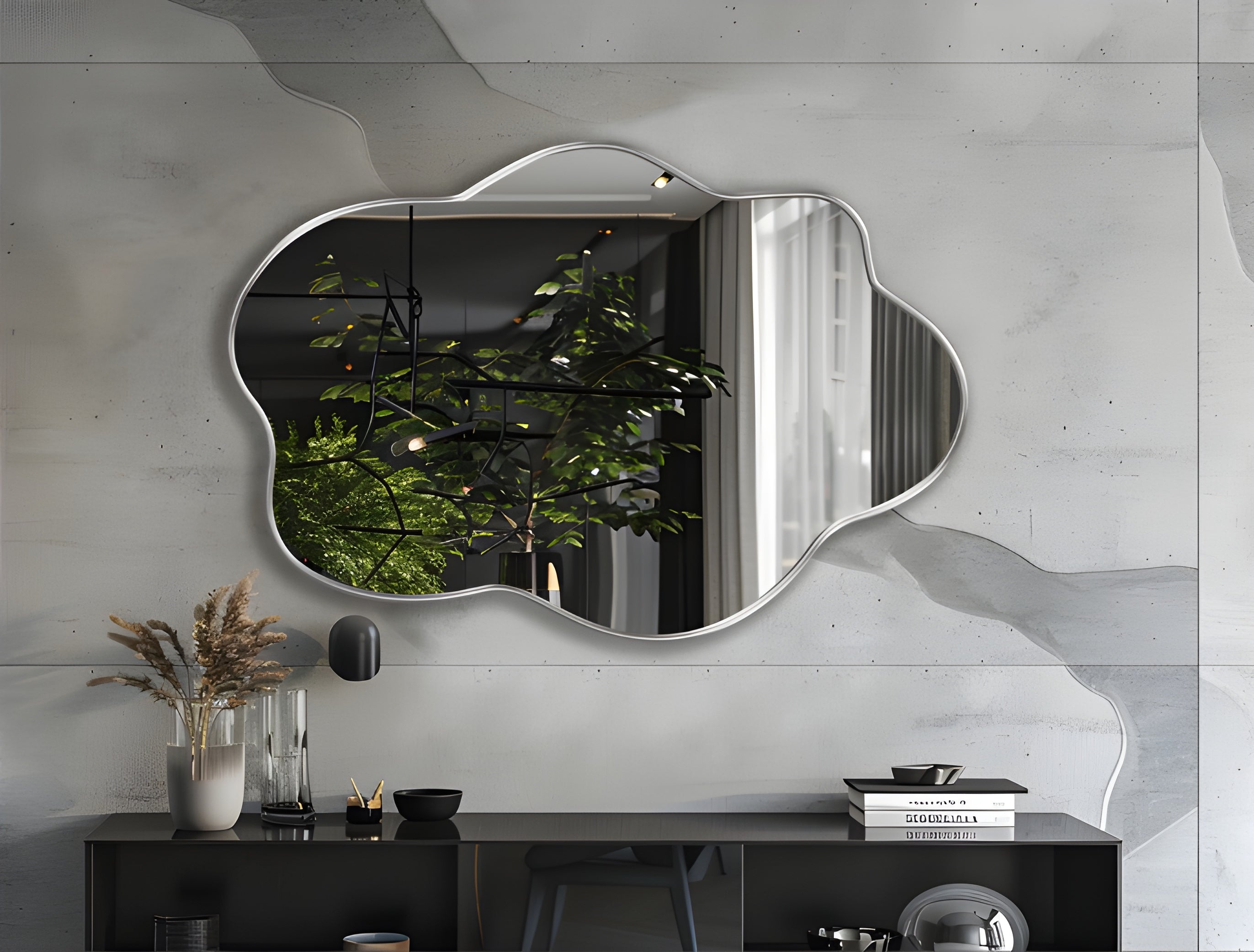 Organic Wave Wall Mirror (MM033)