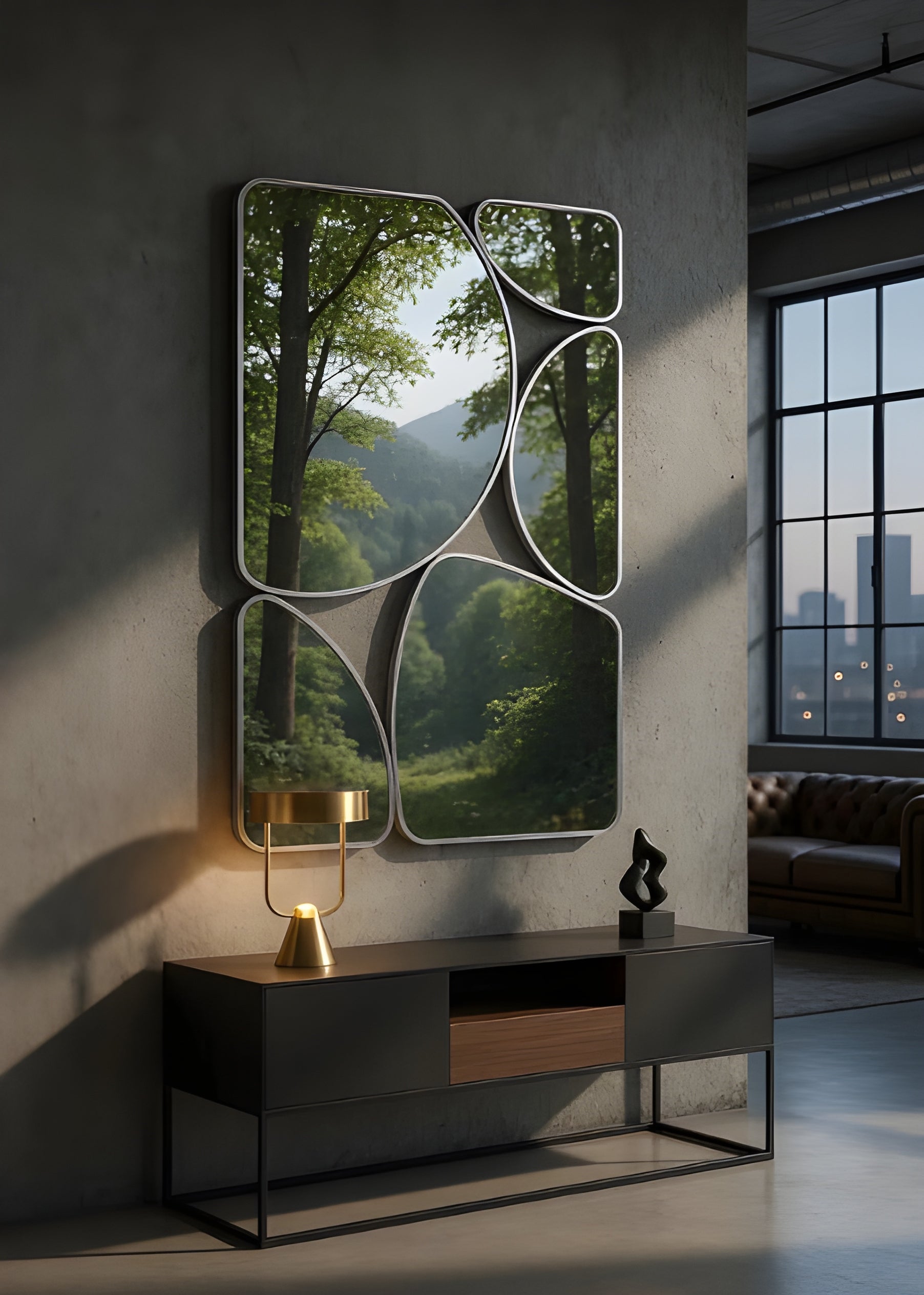 Abstract Segmented Accent Mirror (MM025)