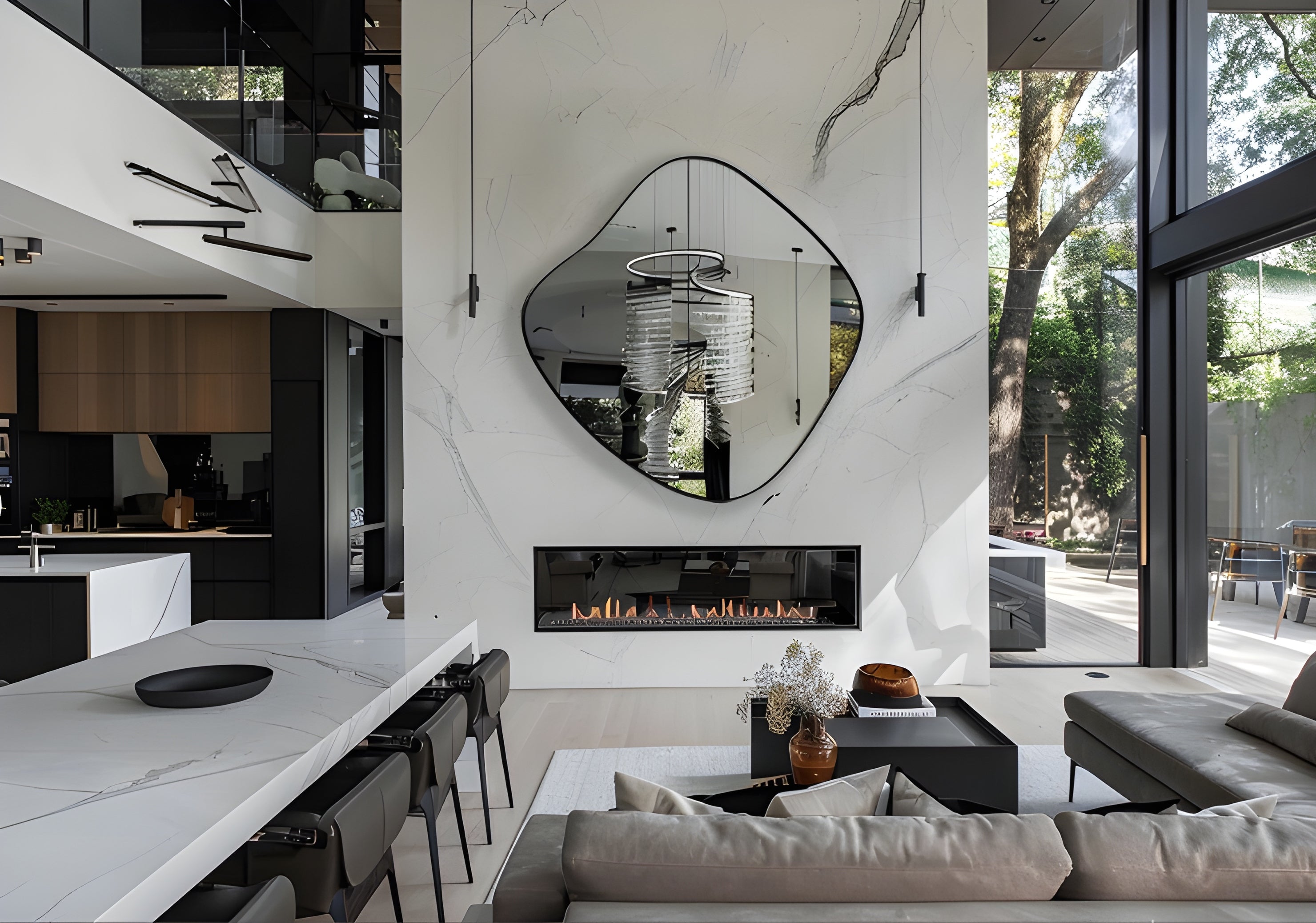 Modern Irregular Accent Mirror (MM034)