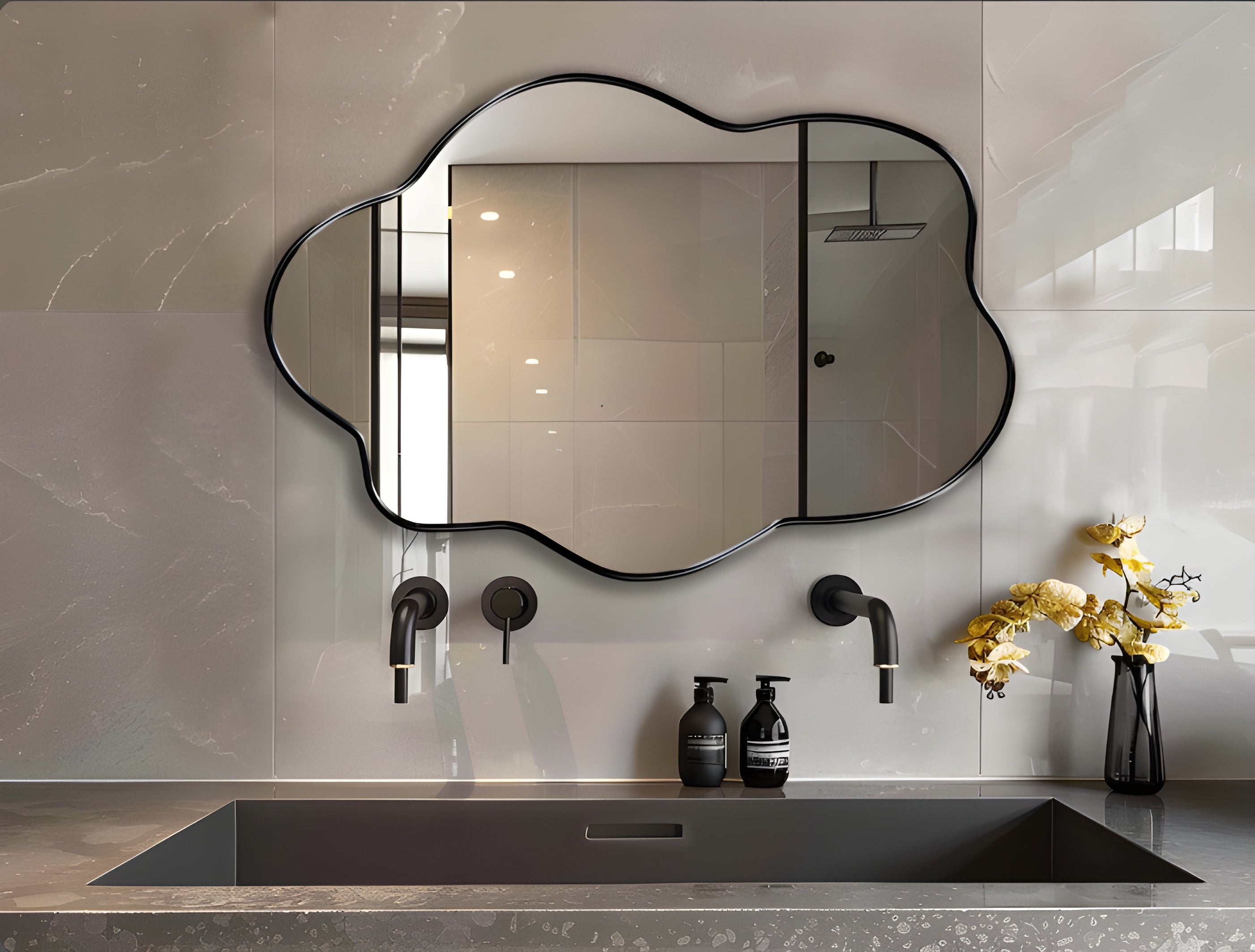 Organic Wave Wall Mirror (MM033)