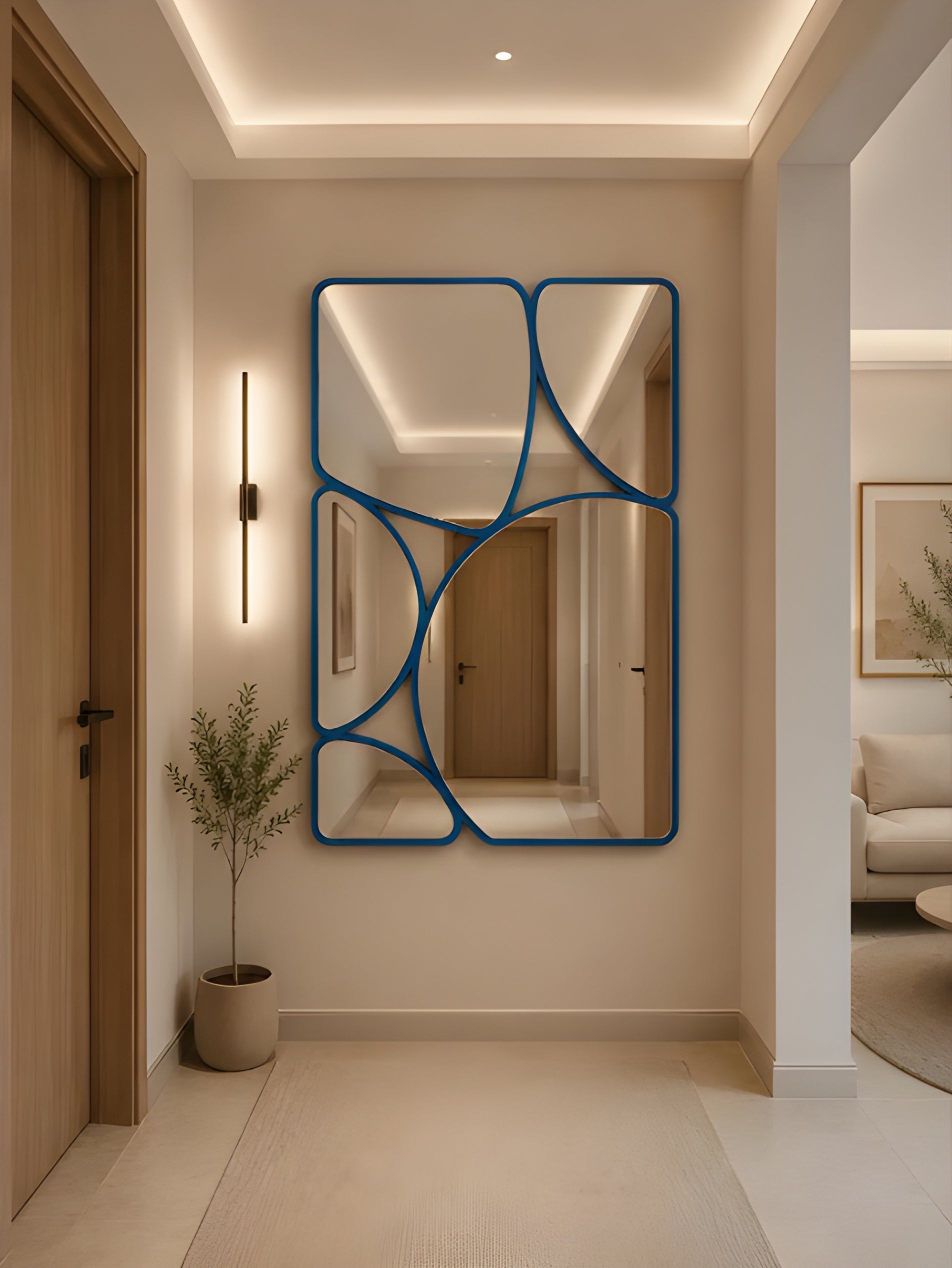 Abstract Segmented Accent Mirror (MM025)