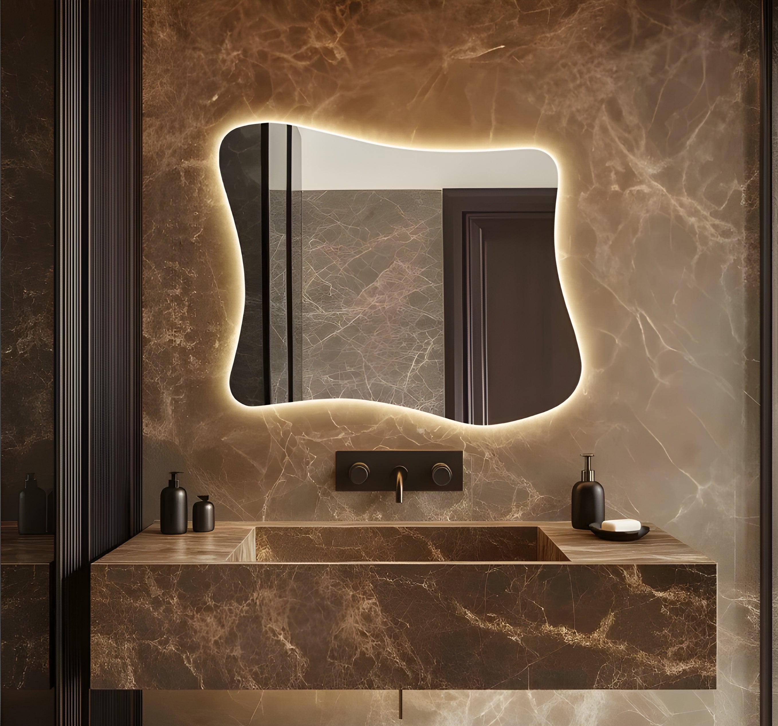 Modern Vanity Lighted Wall Mirror (BL009)