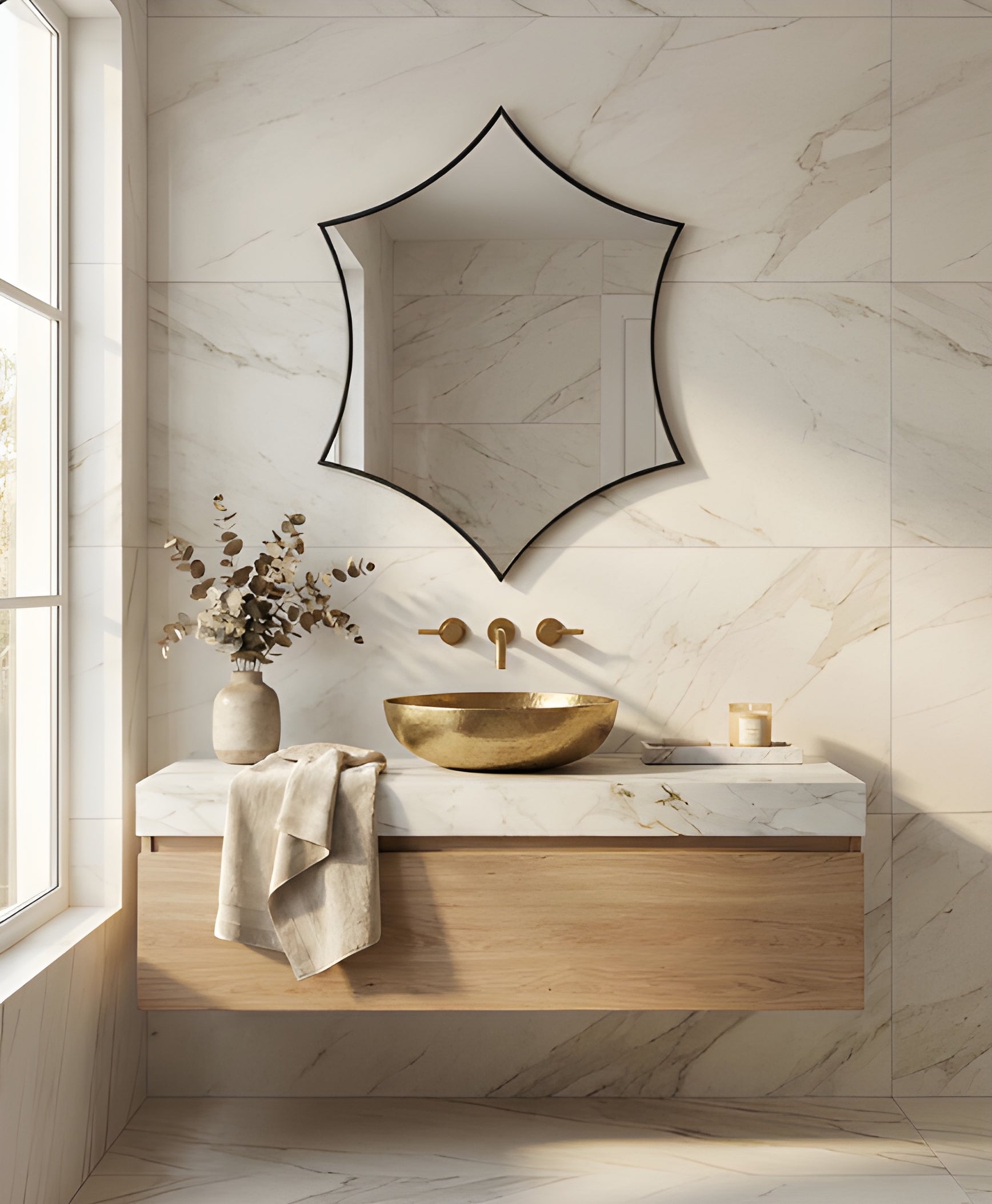 Modern Gothic Arch Wall Mirror (MM019)