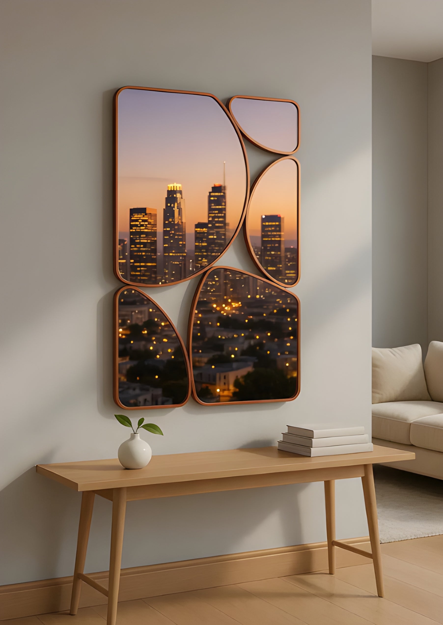 Abstract Segmented Accent Mirror (MM025)
