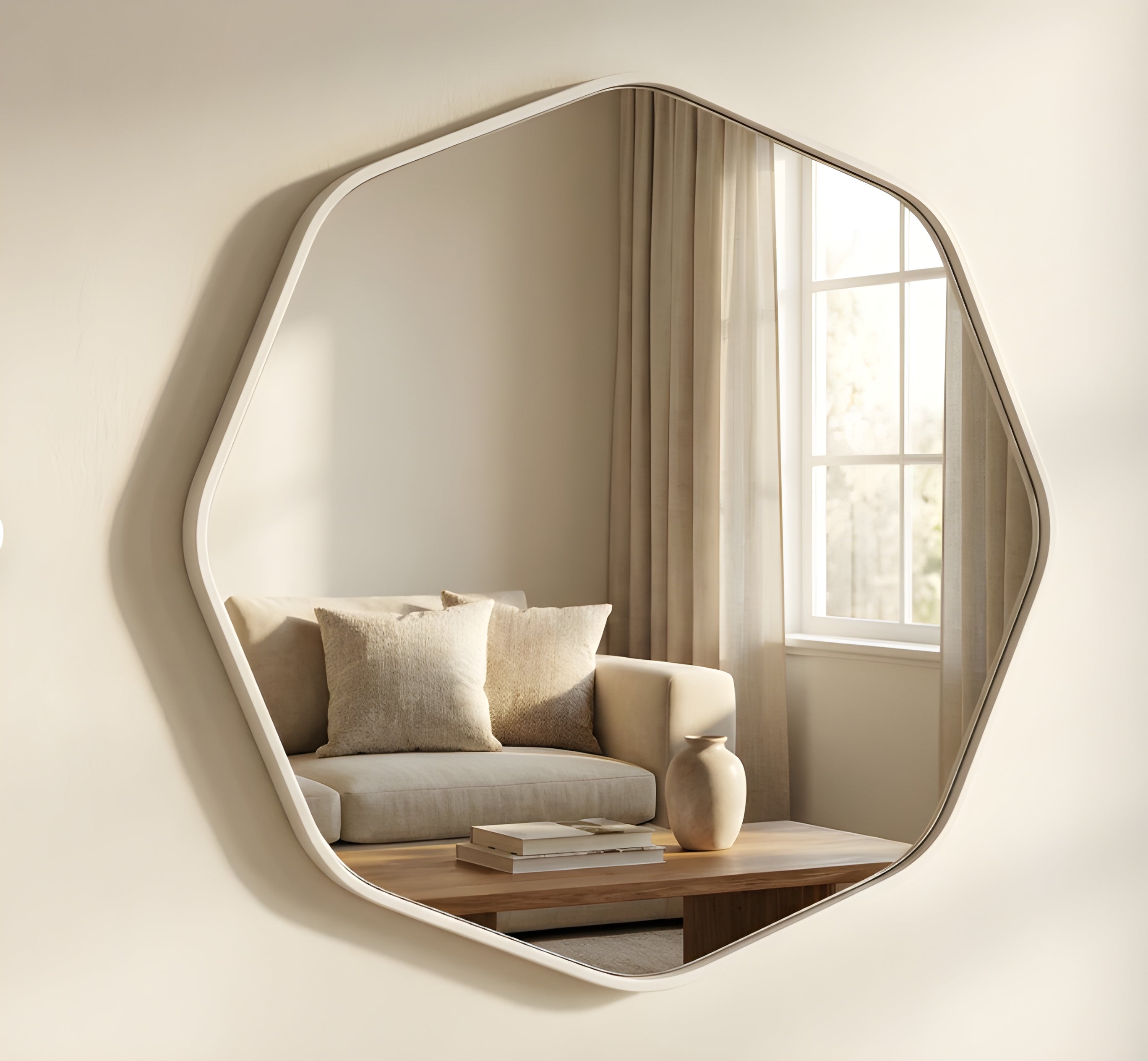 Modern Organic Asymmetrical Statement Mirror (MM018)