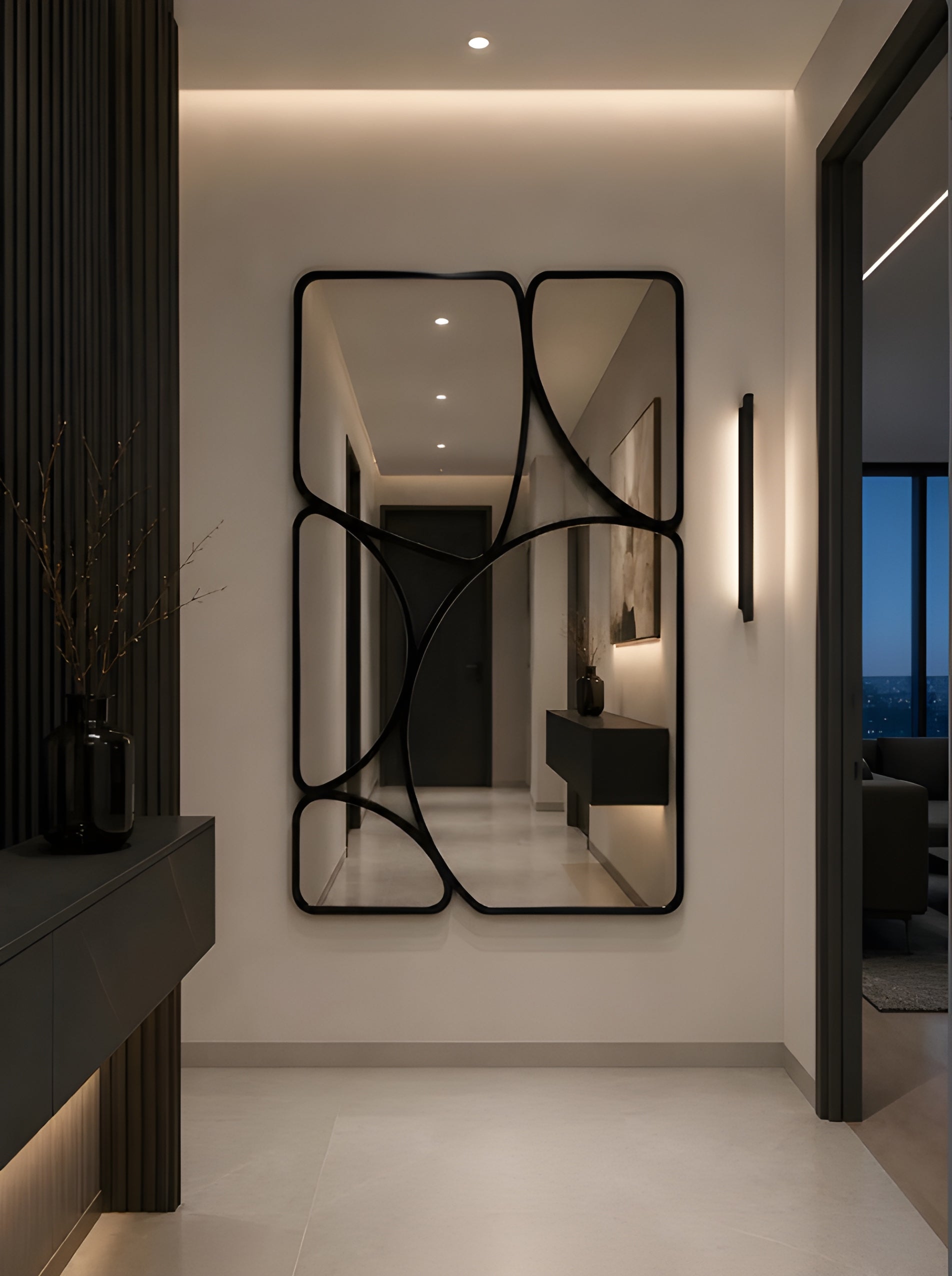 Abstract Segmented Accent Mirror (MM025)