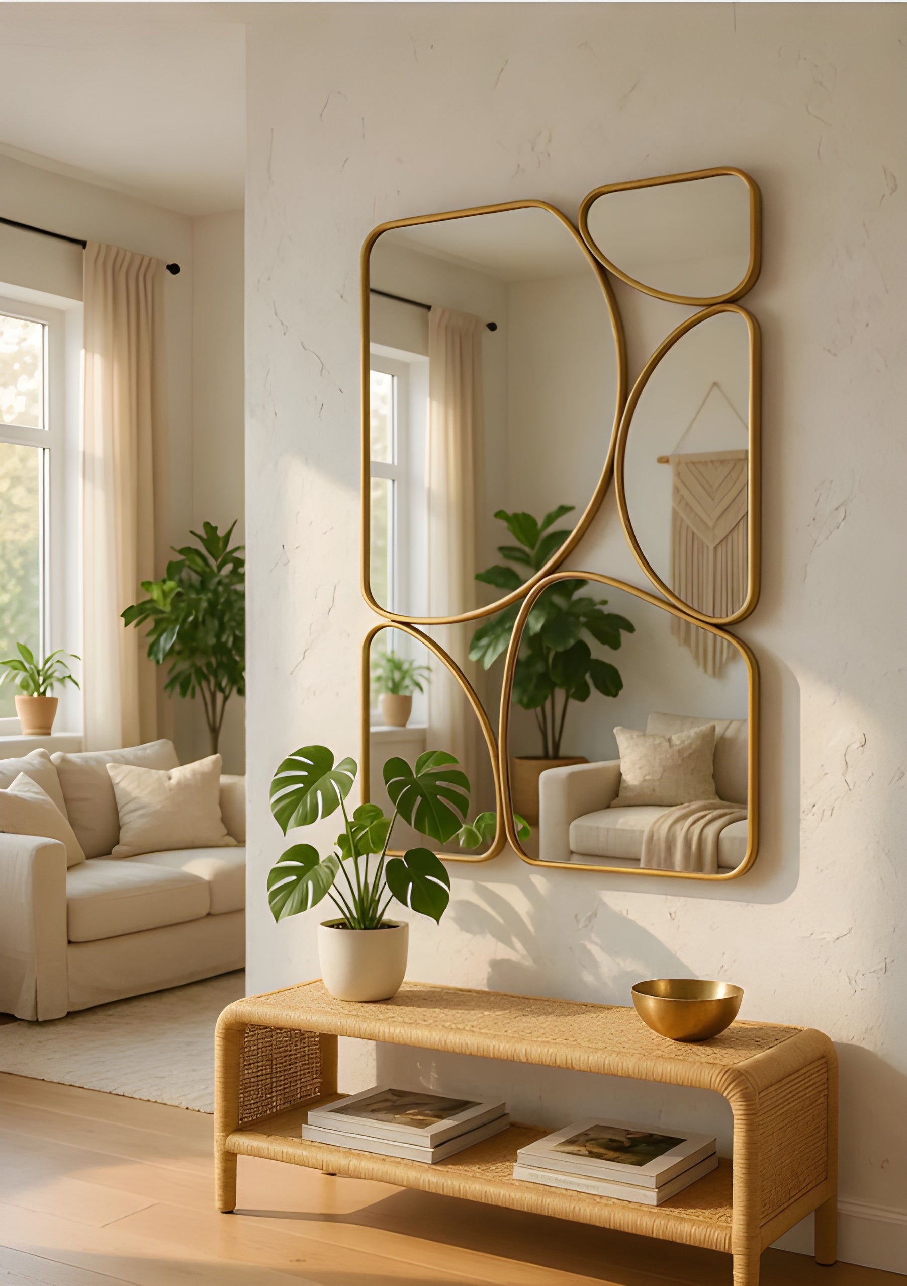 Abstract Segmented Accent Mirror (MM025)