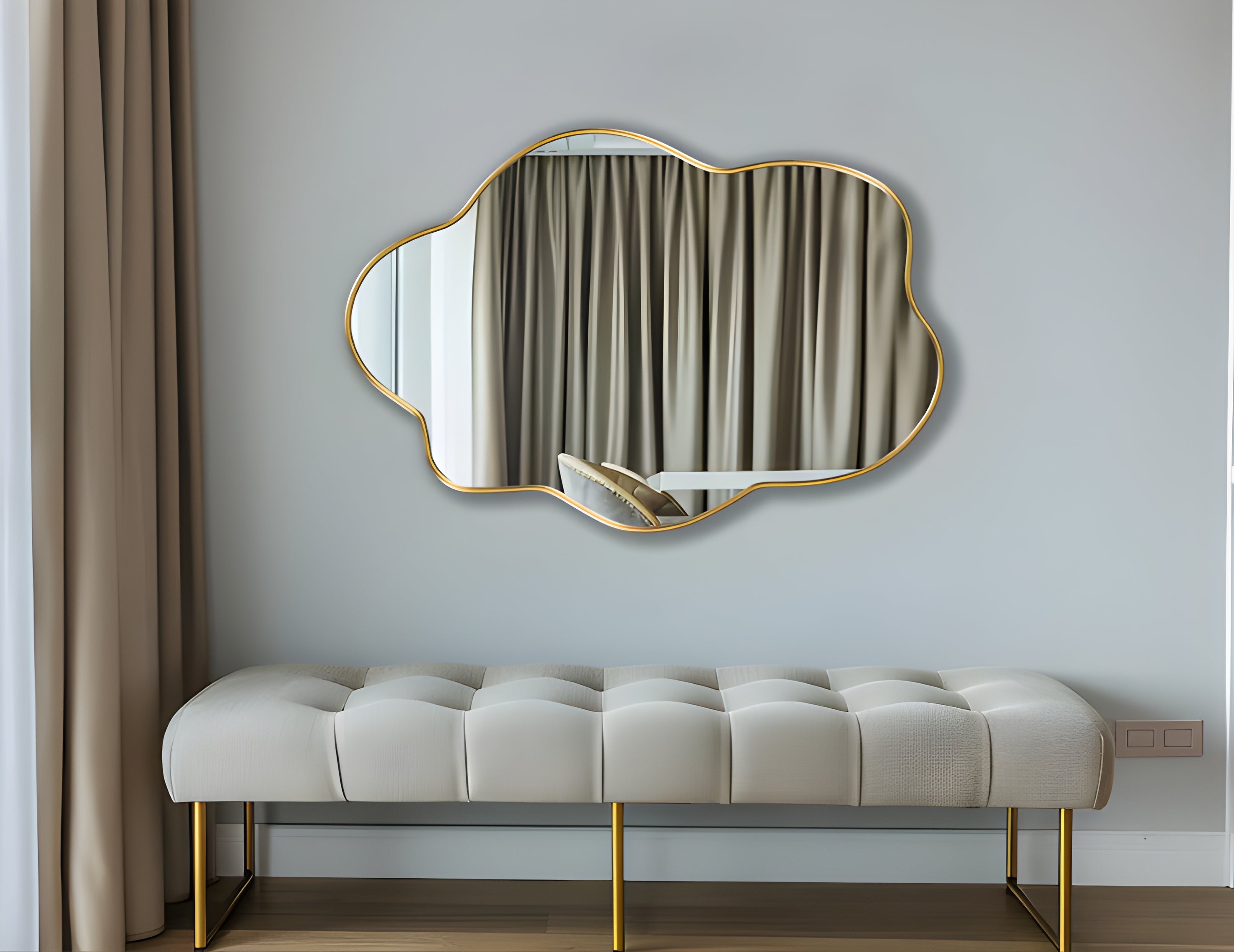Organic Wave Wall Mirror (MM033)