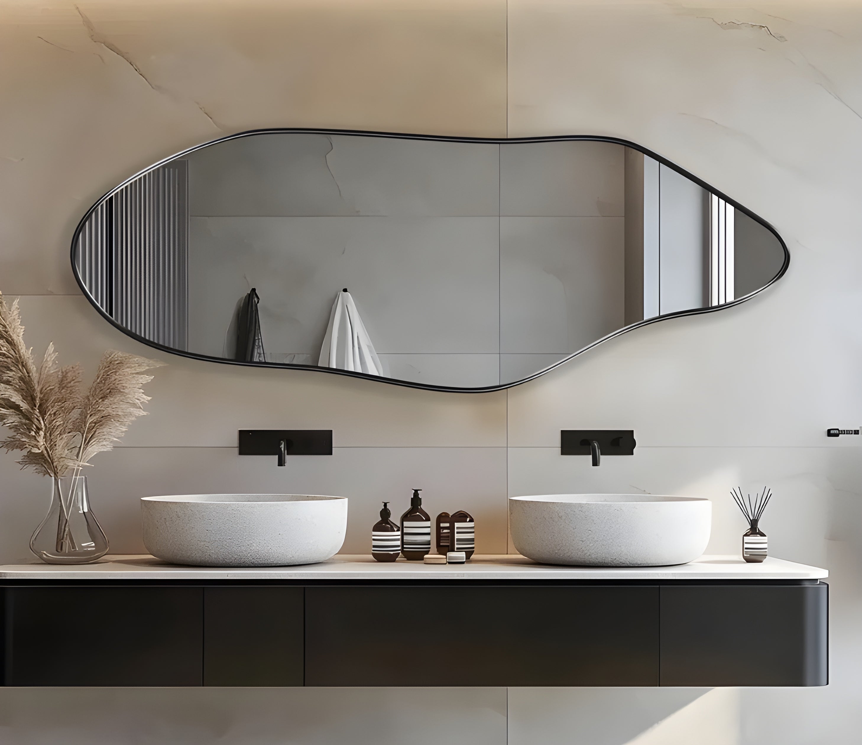 Modern Organic Irregular Wall Mirror (MM004)