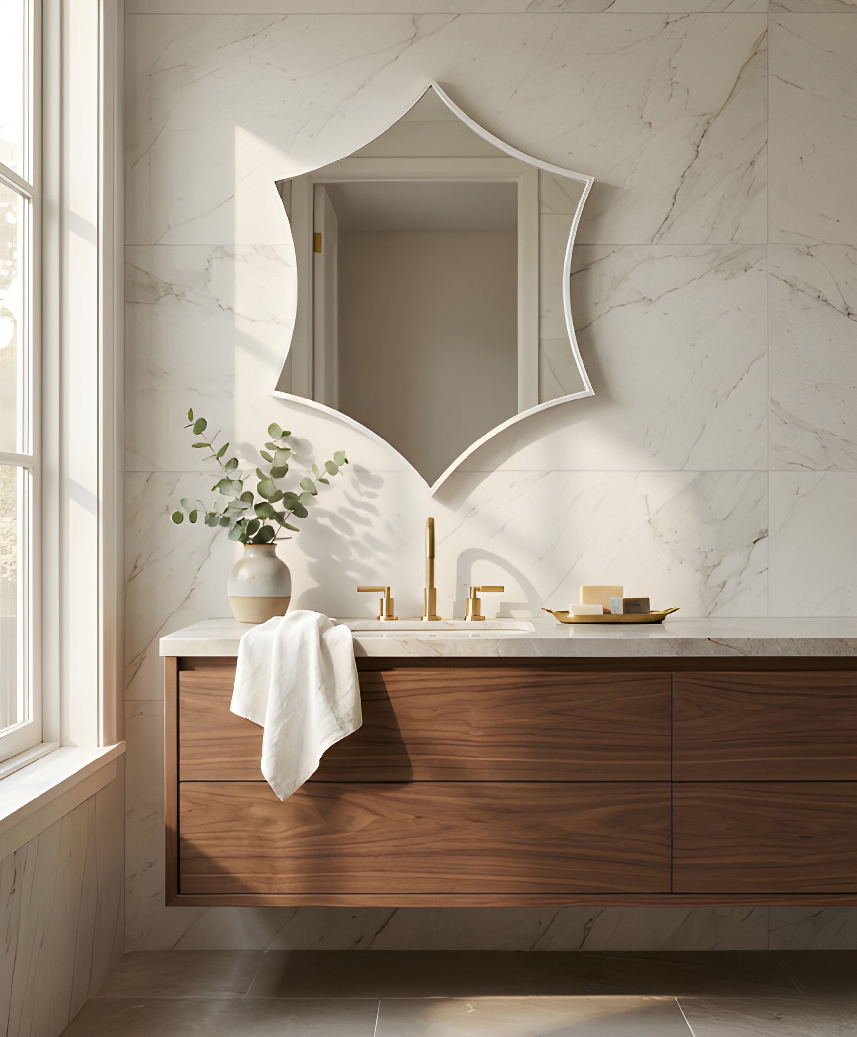 Modern Gothic Arch Wall Mirror (MM019)