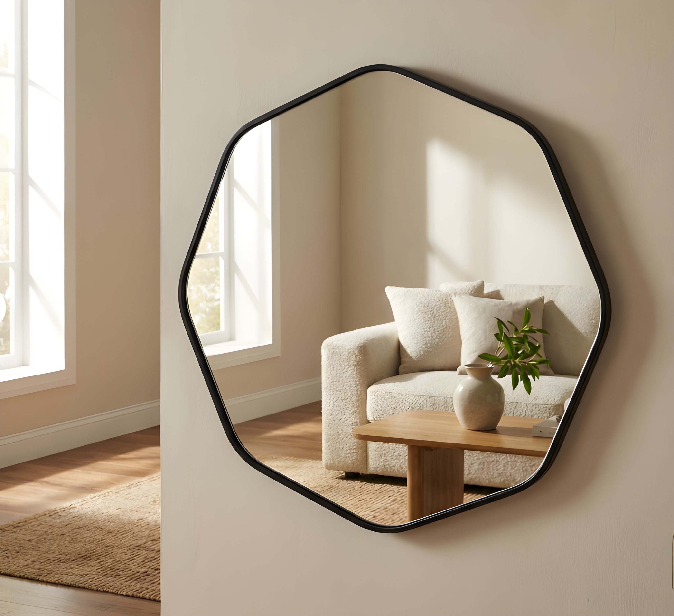 Modern Organic Asymmetrical Statement Mirror (MM018)