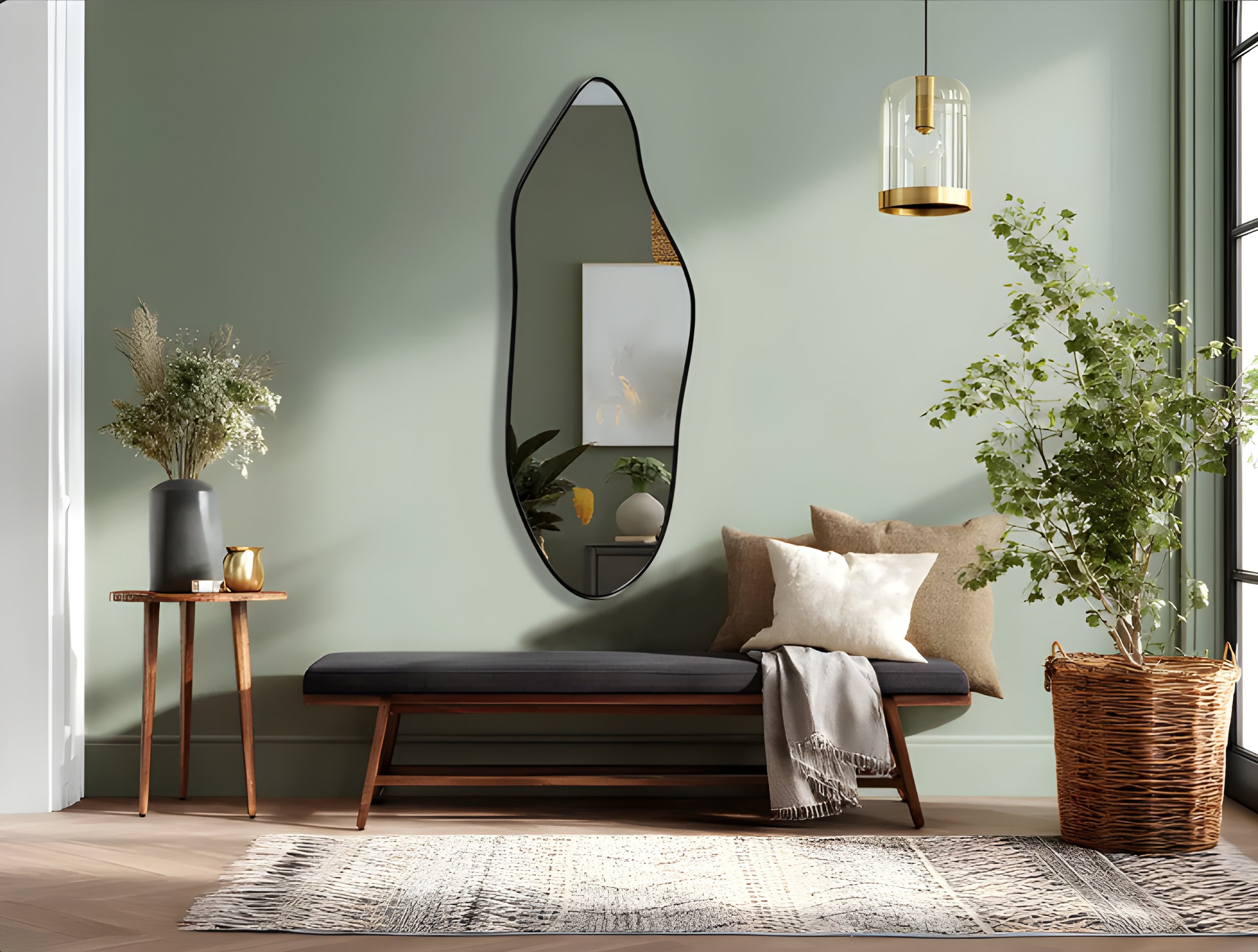 Modern Organic Irregular Wall Mirror (MM004)