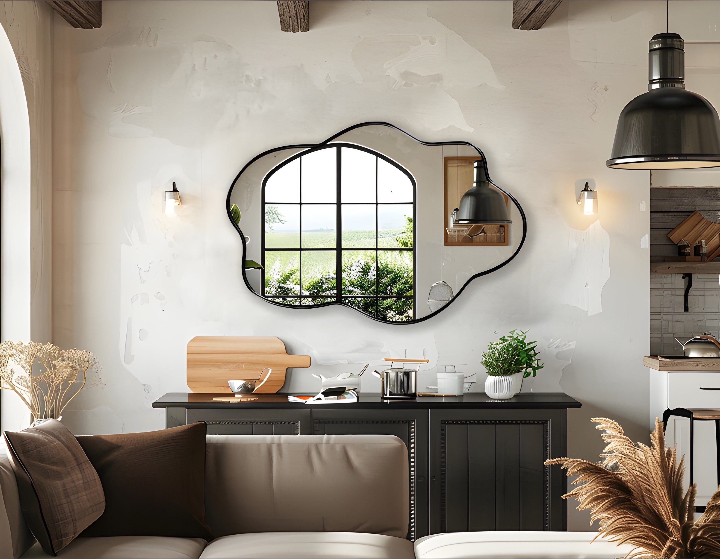 Organic Wave Wall Mirror (MM033)