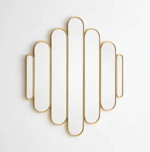Modern Tiered Capsule Cluster Wall Mirror (MM030)