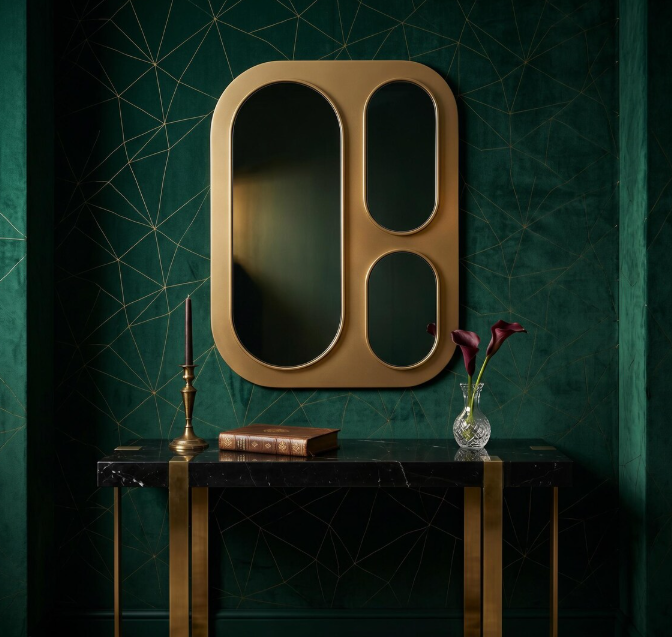 Modern Multi-Panel Capsule Wall Mirror (MM036)