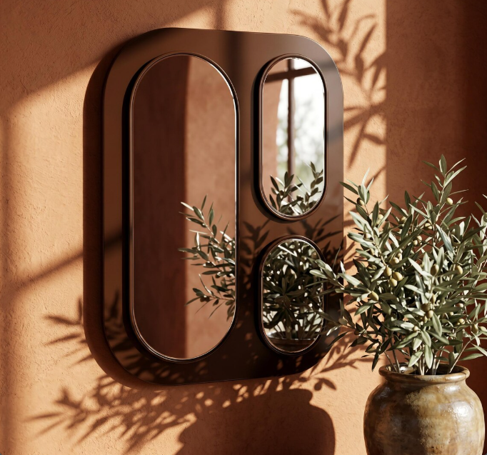 Modern Multi-Panel Capsule Wall Mirror (MM036)