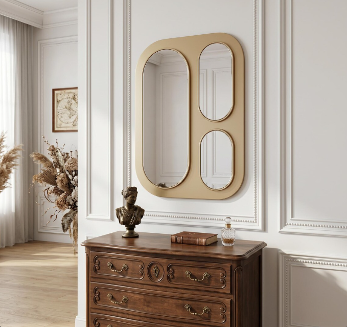 Modern Multi-Panel Capsule Wall Mirror (MM036)
