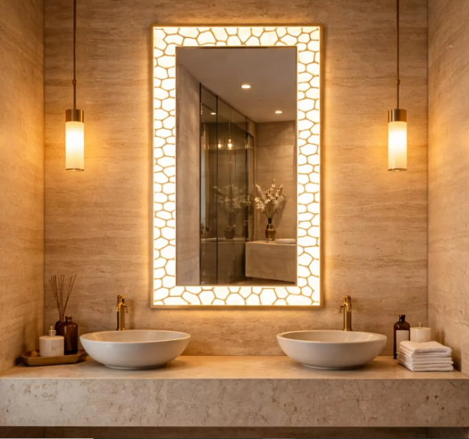 Mosaic Luxe LED Mirror (LM009)