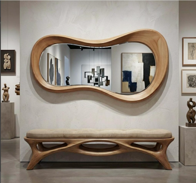 Organic Wave Full-Length Mirror (BF004)