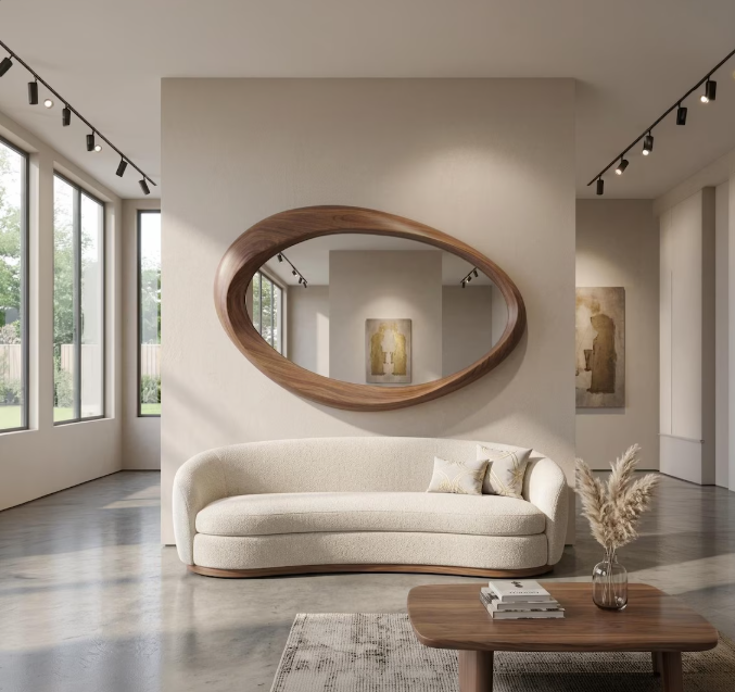 Organic Oval Sculptural Mirror (BF005)