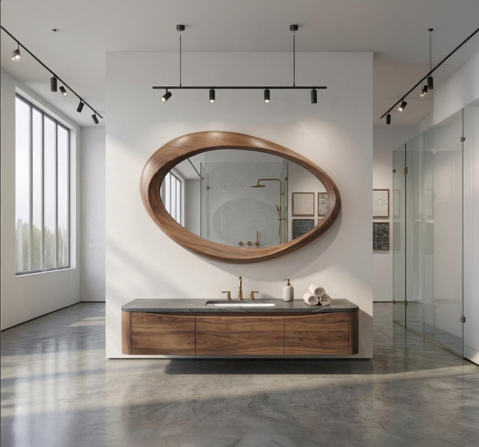 Organic Oval Sculptural Mirror (BF005)