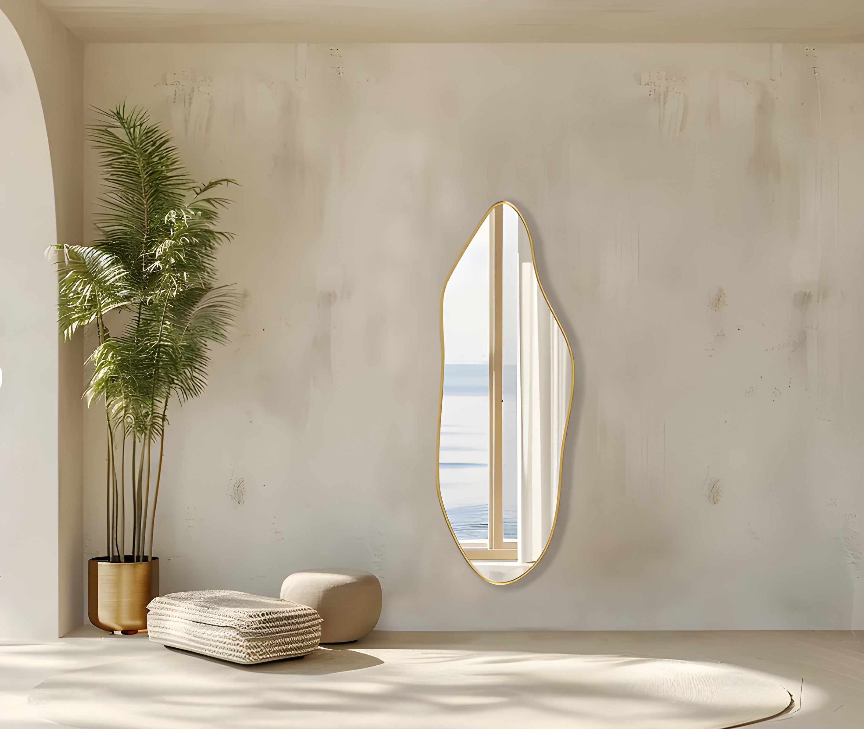 Modern Organic Irregular Wall Mirror (MM004)