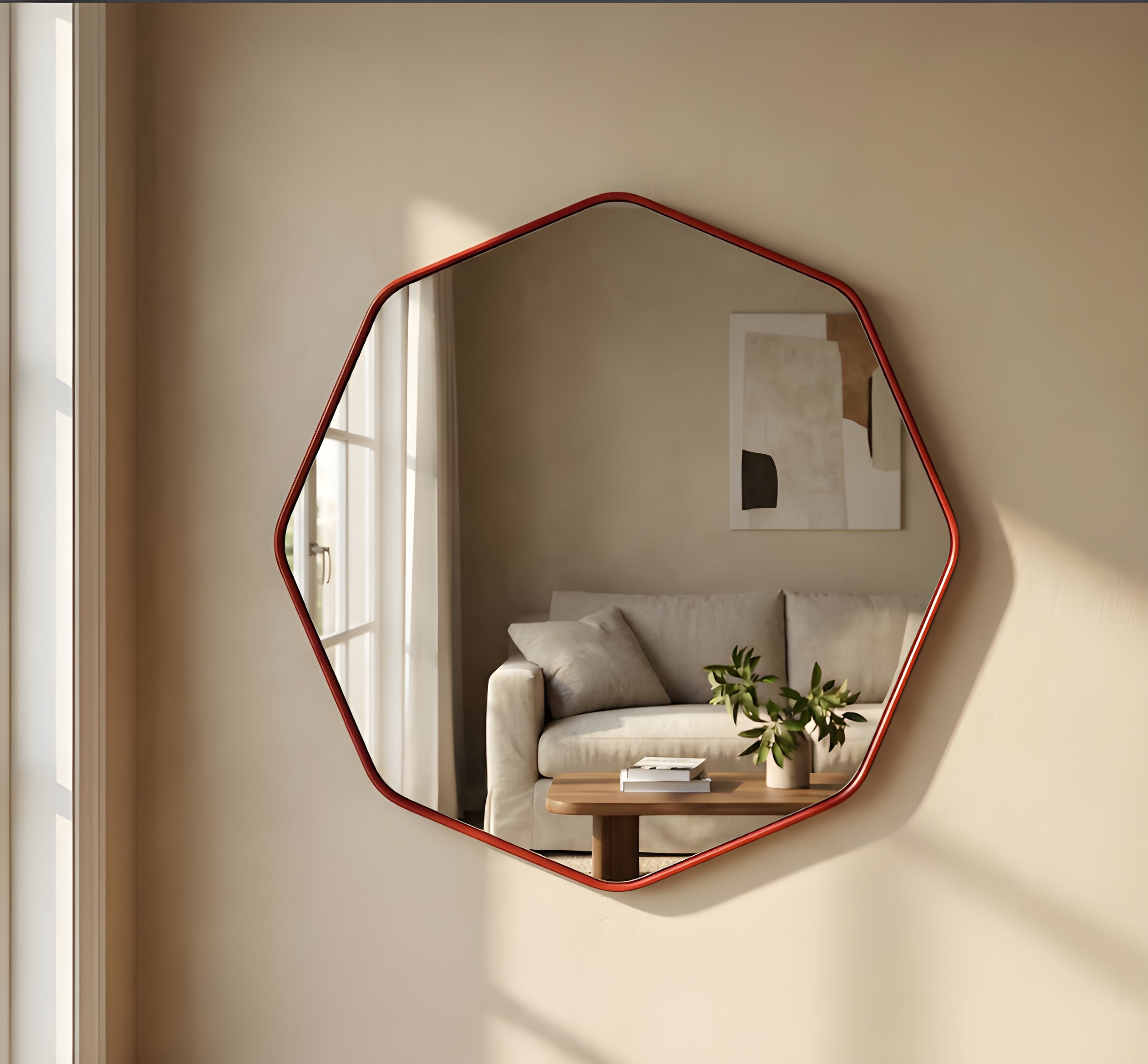 Modern Organic Asymmetrical Statement Mirror (MM018)