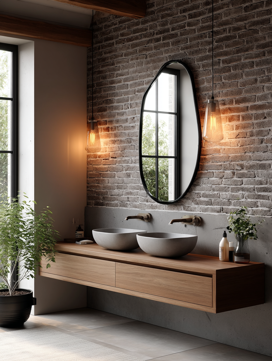 Asymmetrical pond Mirror MM002