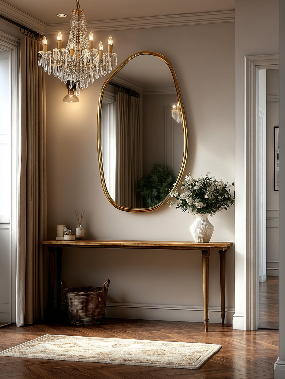 Asymmetrical pond Mirror MM002