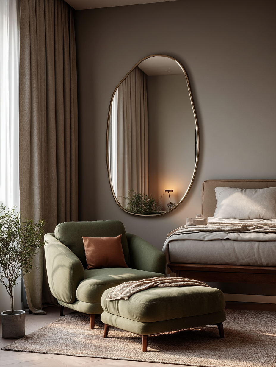 Asymmetrical pond Mirror MM002
