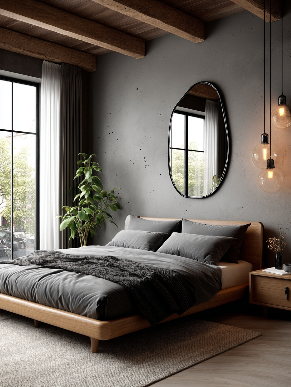 Asymmetrical pond Mirror MM002