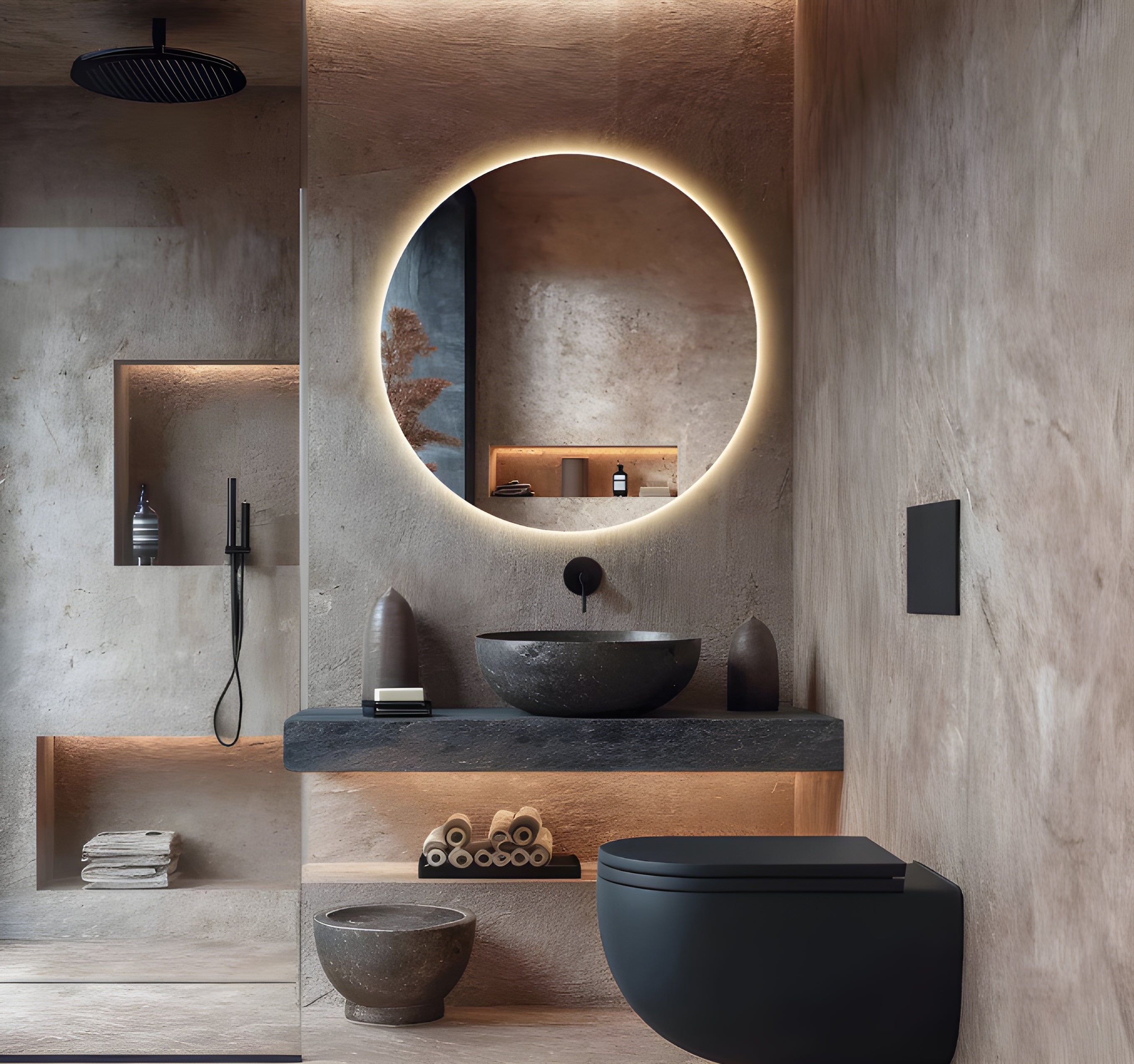Round Illuminated Vanity Wall Mirror (BL010)