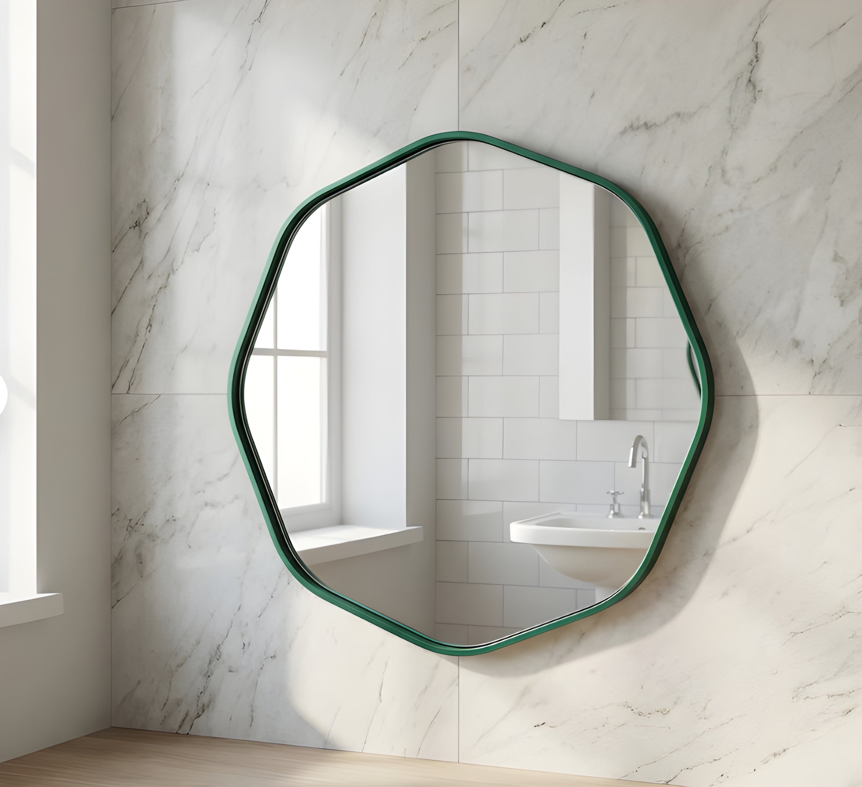 Modern Organic Asymmetrical Statement Mirror (MM018)
