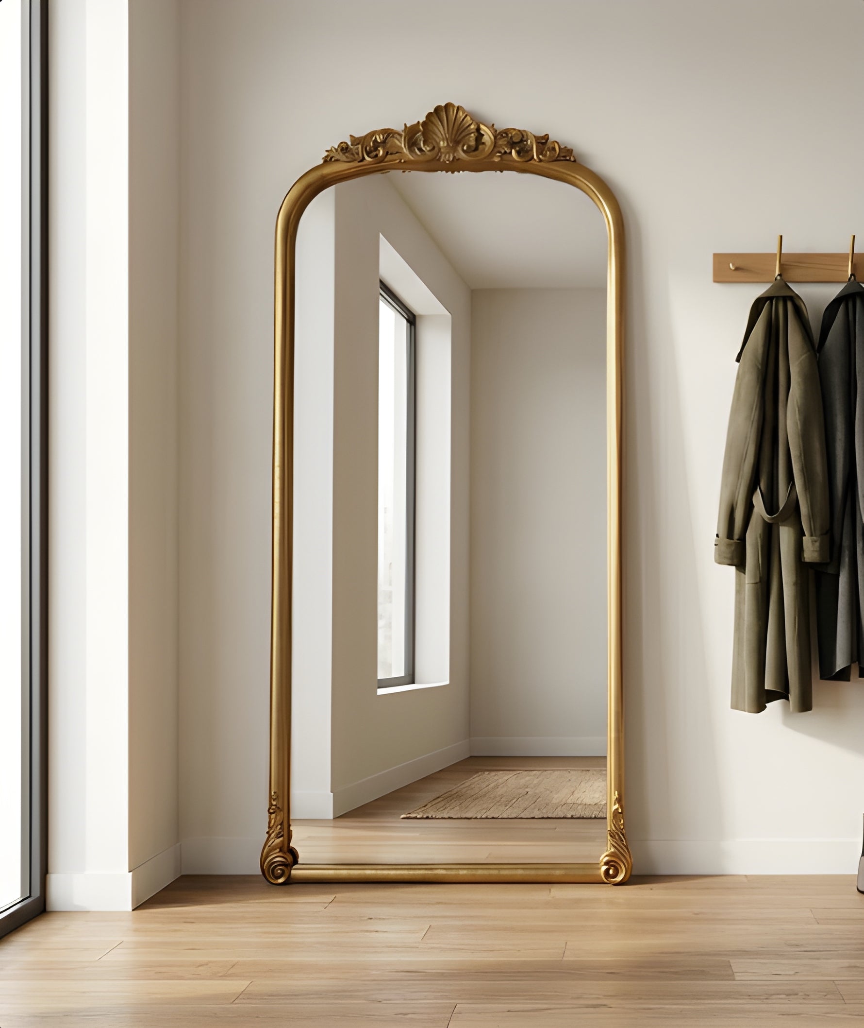 Baroque Arched Wall Mirror (BM008)