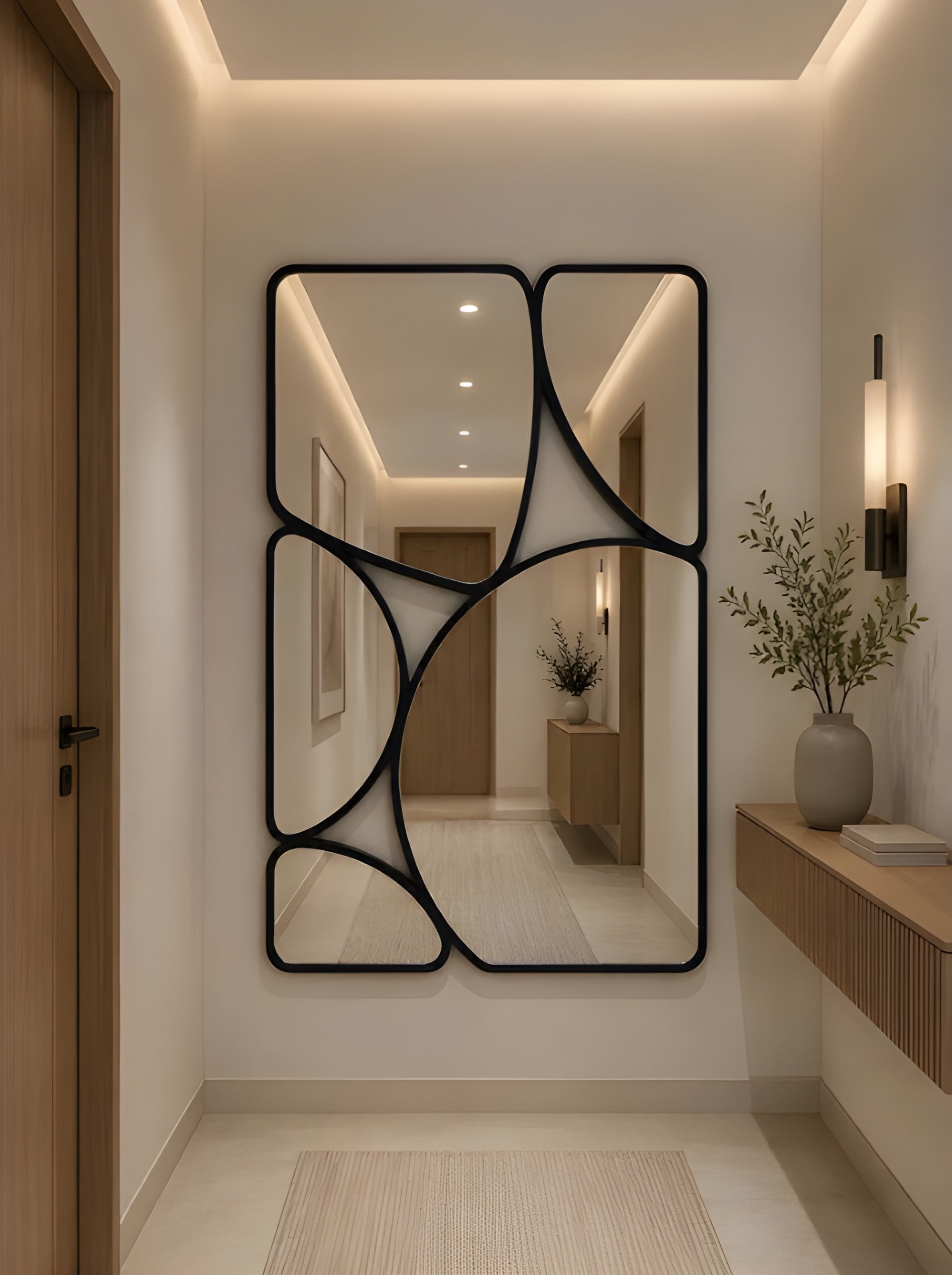 Abstract Segmented Accent Mirror (MM025)