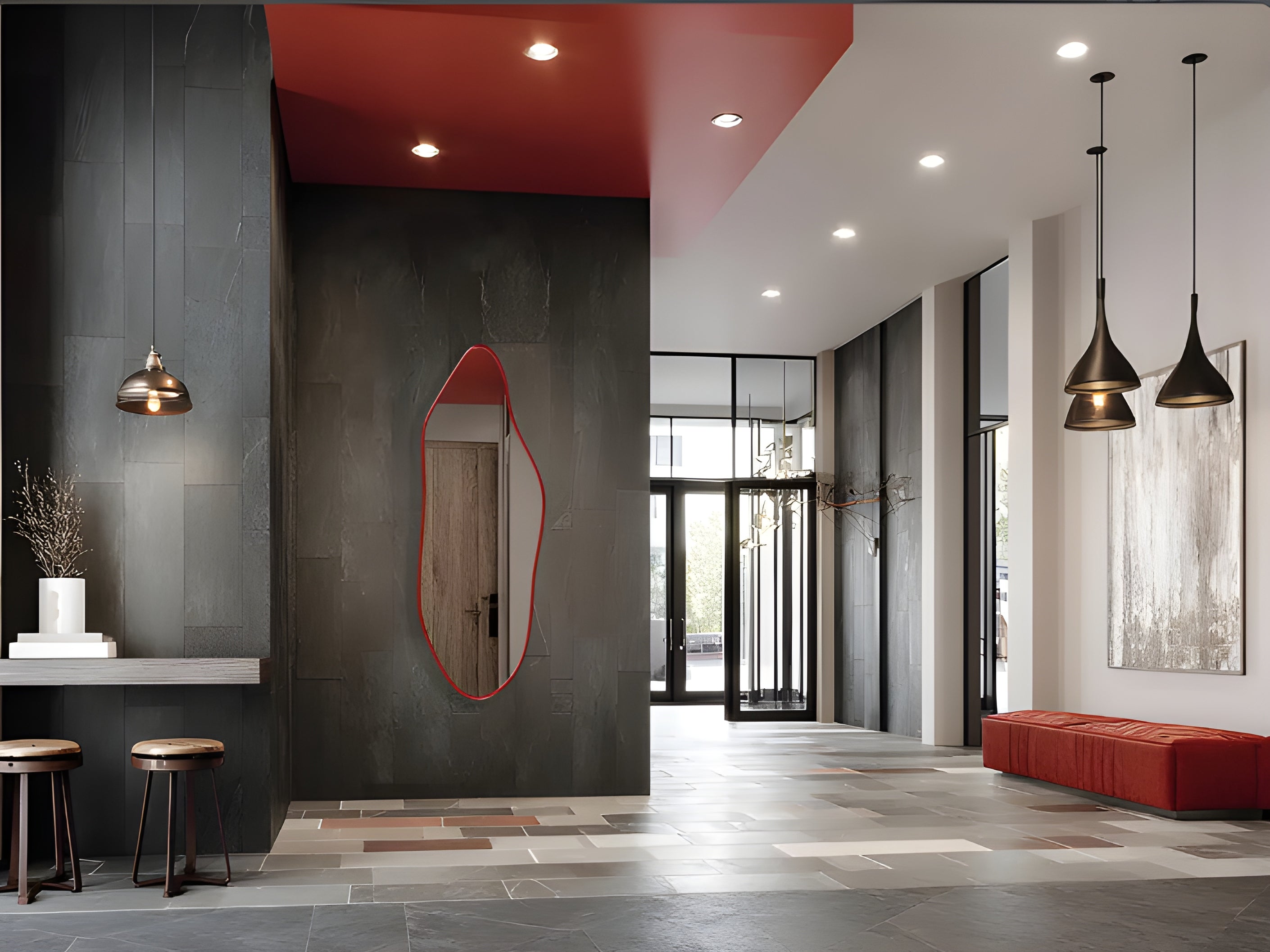 Modern Organic Irregular Wall Mirror (MM004)