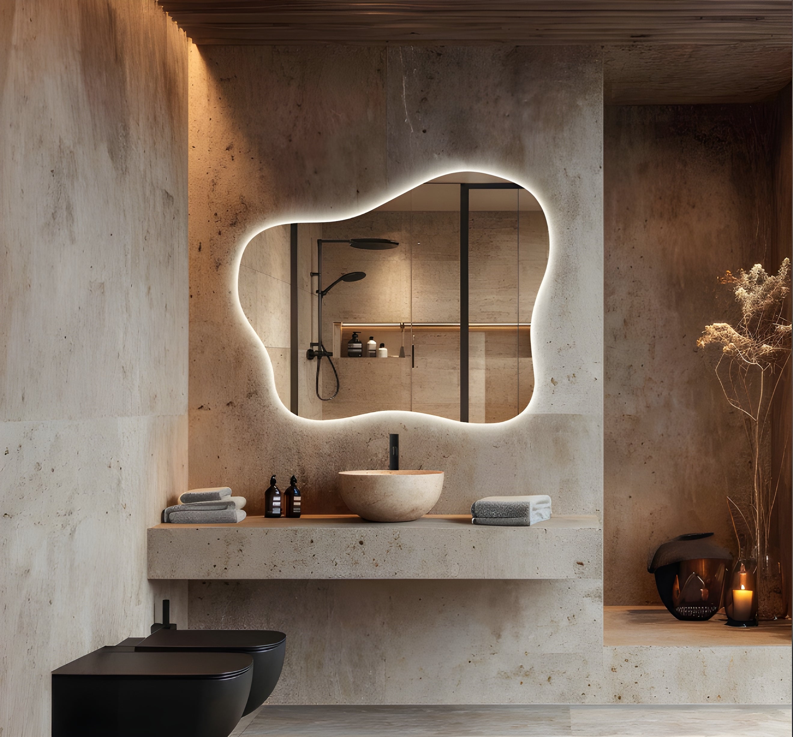 Wall-Mounted Backlit Vanity Mirror (BL006)